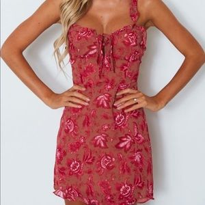 Sweet fling mini dress fuchsia pink XS